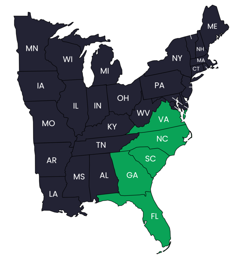 ProForce Service Area Map