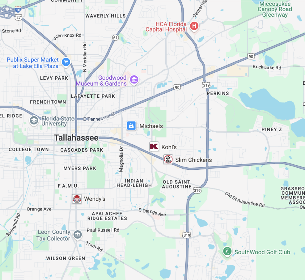 tallahassee-florida-map