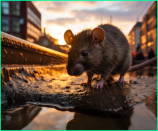 A rat infestation outside of a home