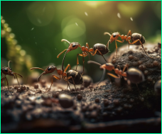 An image of an ant infestation in Orlando, untreated by ProForce.