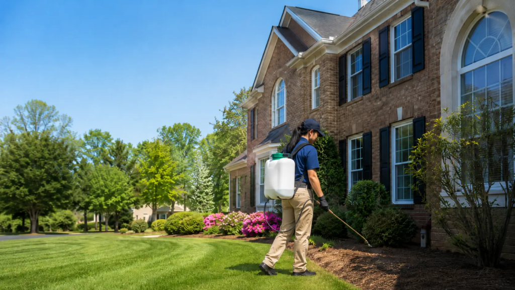 Proforce technician working at a Charlotte residential home